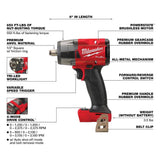 Milwaukee M18 FUEL 18V Lithium‑Ion Brushless 1 in. Cordless SDS‑Plus Rotary Hammer Kit with HAMMERVAC Dust Extractor and M18 FUEL 1/2 in. Impact Wrench