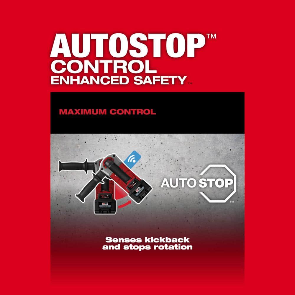 Milwaukee M18 FUEL ONE-KEY 18V Lithium-Ion Brushless Cordless 1 in. SDS-Plus Rotary Hammer Kit with Mid-Torque Impact Wrench, HAMMERVAC, 2x XC6.0 Batteries & Charger