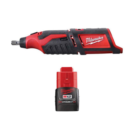 Milwaukee M12 12-Volt Lithium-Ion Cordless Rotary Tool, Tool-Only, 1/8 in. Collet, 5,000–32,000 RPM