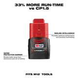 Milwaukee M12 12V Lithium-Ion Cordless Rotary Tool with M12 2.0Ah Compact Battery Pack