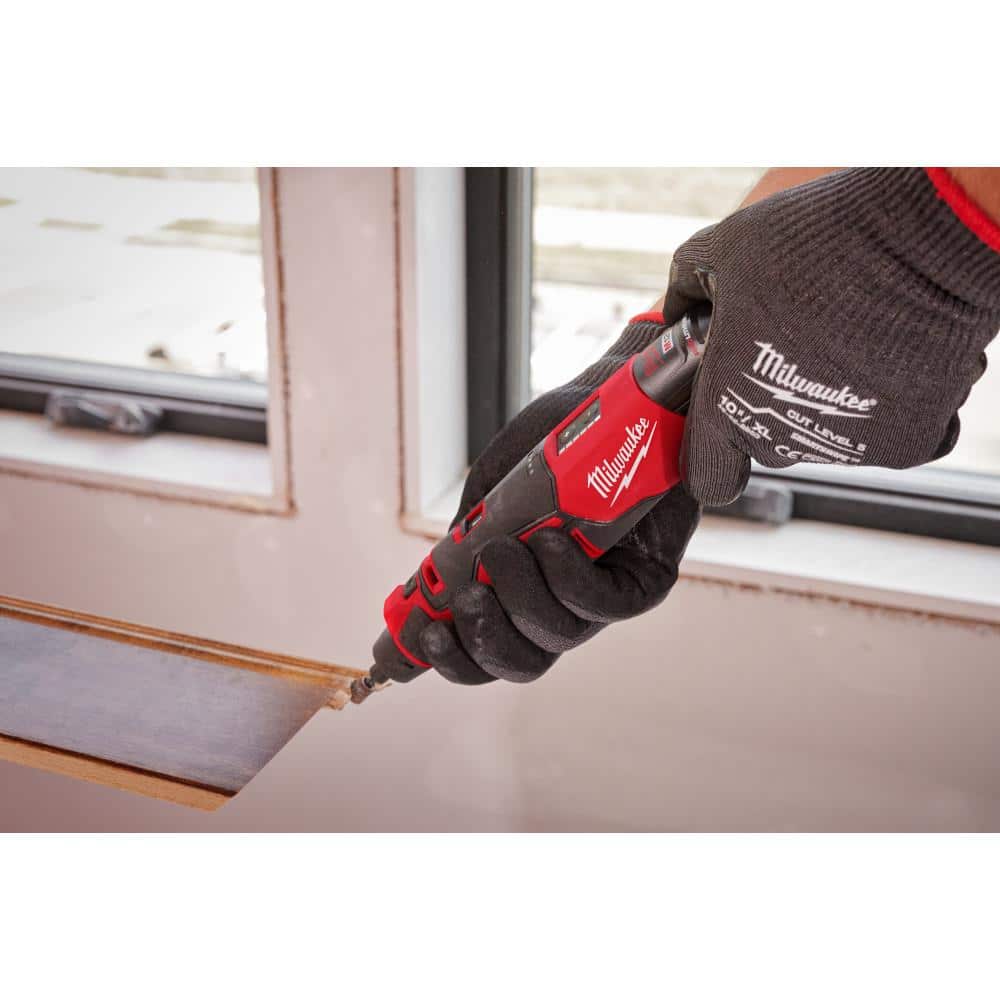 Milwaukee M12 12V Lithium-Ion Cordless Brushless Rotary Tool with M12 Oscillating Multi-Tool (Tool-Only)