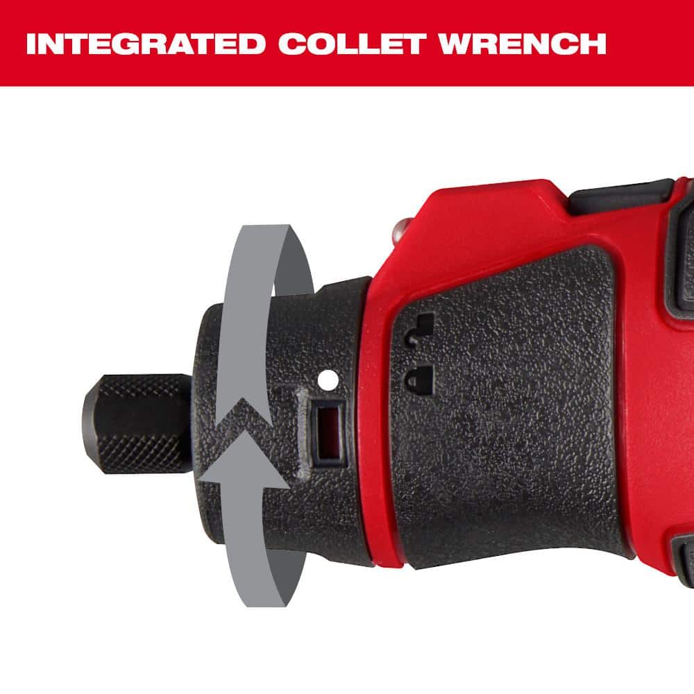 Milwaukee M12 12V Lithium-Ion Cordless Brushless Rotary Tool with M12 Oscillating Multi-Tool (Tool-Only)