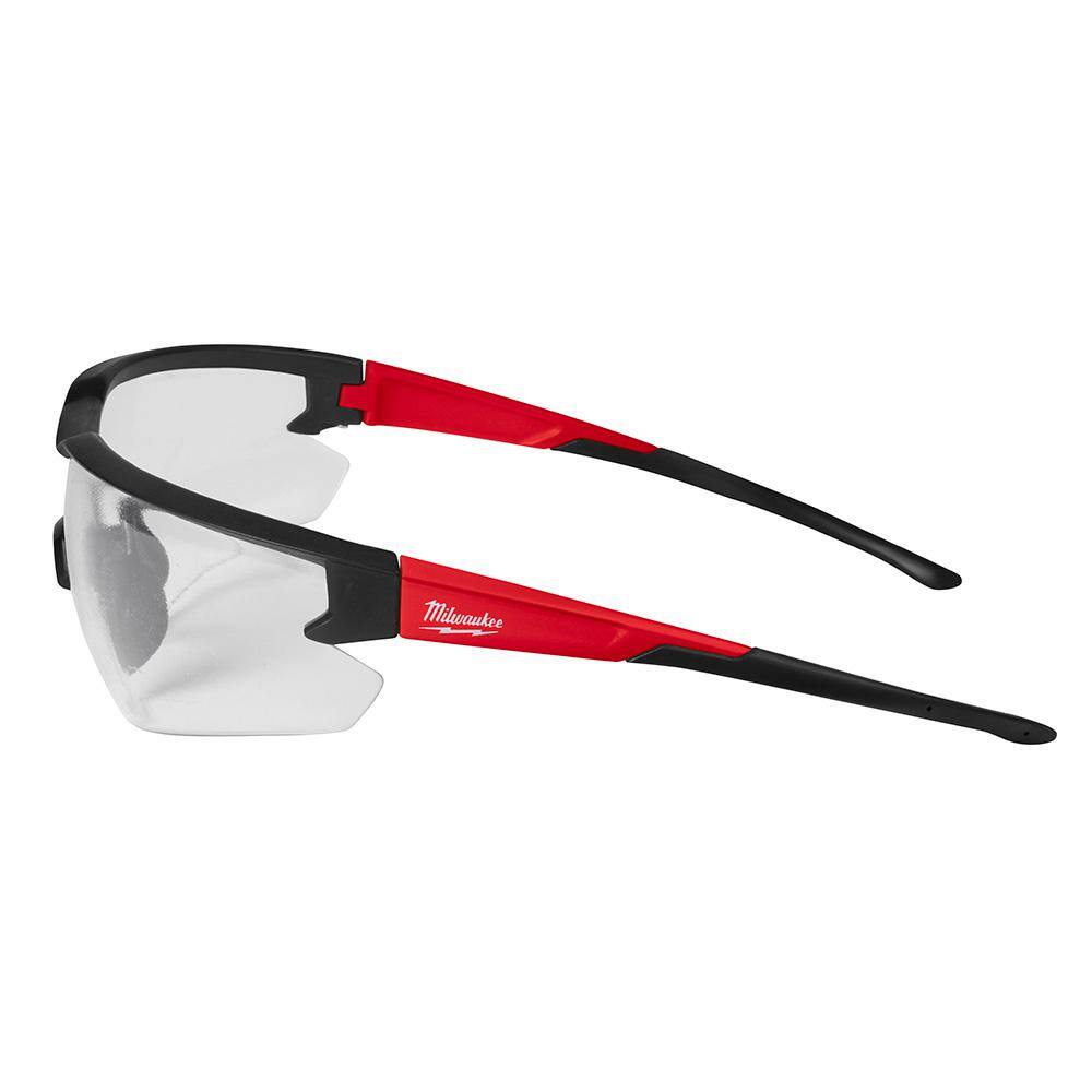 Milwaukee Gray Safety Glasses with Anti-Scratch Lenses, ANSI Z87.1+