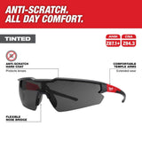 Milwaukee Tinted Safety Glasses with Anti-Scratch Lenses (3-Pack)
