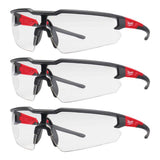 Milwaukee Safety Glasses with Clear Anti-Scratch Lenses (12-Pack)