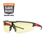 Milwaukee Yellow Safety Glasses with Anti-Scratch Lenses, ANSI Z87.1+, 48-73-2100