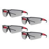 Milwaukee Safety Glasses with Gray Anti‑Scratch Lenses (3‑Pack)