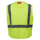 Milwaukee Small/Medium Yellow Class 2 High Visibility Safety Vest with 10 Pockets (2-Pack)