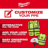 Milwaukee 2X-Large/3X-Large Yellow Class 2 High-Visibility Safety Vest with 10 Pockets (2-Pack)