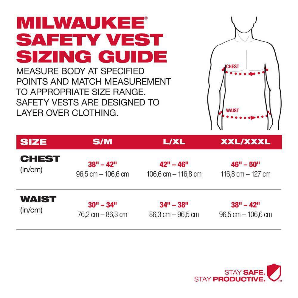 Milwaukee 4X-Large/5X-Large Yellow Class 2-High Visibility Safety Vest with 10-Pockets (4-Pack)