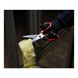 Milwaukee Jobsite 4 in. Straight Blade Scissors with Iron Carbide Edges