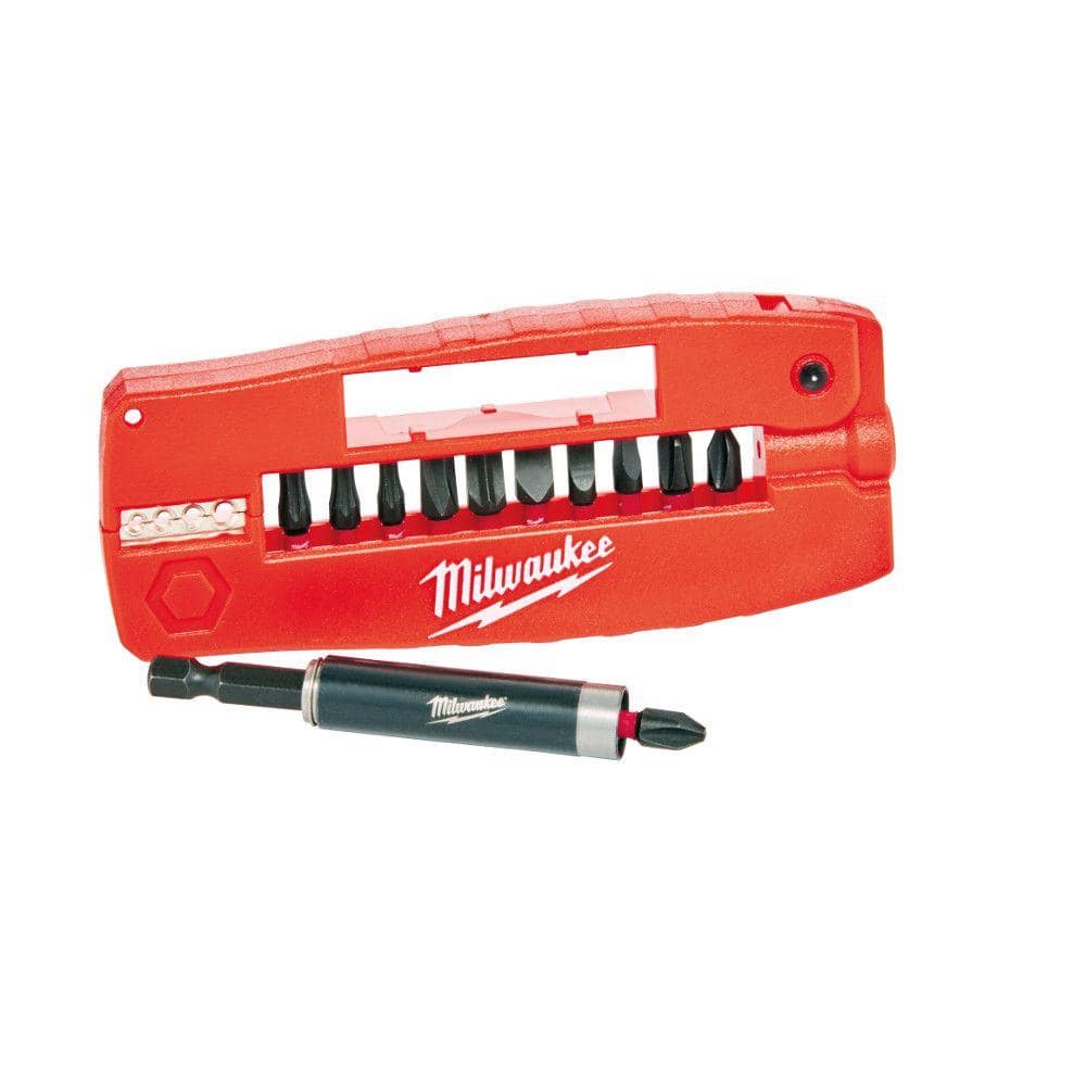 Milwaukee SHOCKWAVE Impact Duty Magnetic Drive Guide Bit Set, 12-Piece (Model 48-32-4507)
