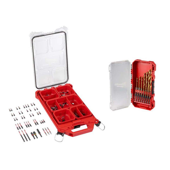 Milwaukee SHOCKWAVE Impact Duty Screwdriver Bit & RED HELIX Titanium Drill Bit Set (105-Piece)