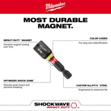 Milwaukee SHOCKWAVE Impact Duty Magnetic Insert Nut Driver Set, 5-Piece (1/4, 5/16, 3/8, 7/16, 1/2 in.)