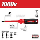 Milwaukee 10-Piece 1000-Volt Insulated Screwdriver Set with EVA Zipper Case