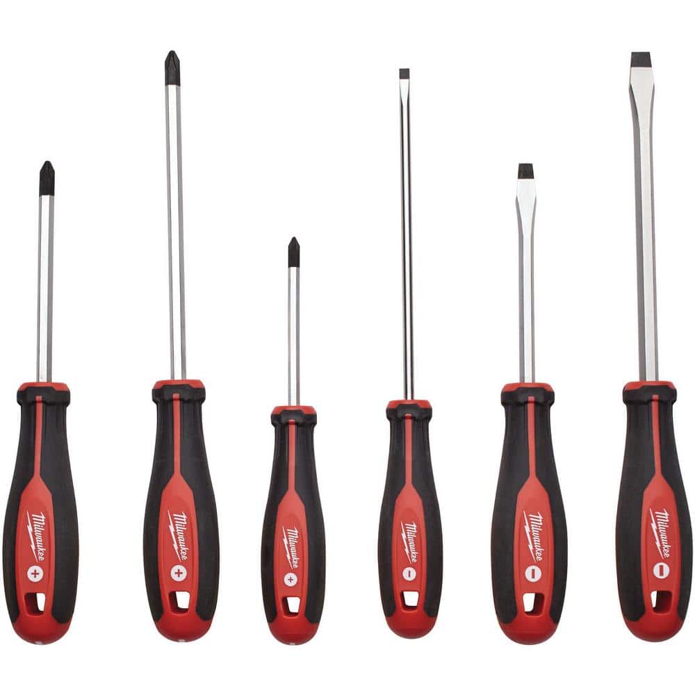 Milwaukee Hex Screwdriver Set (6-Piece) with 25 ft. Compact Auto-Lock Tape Measure