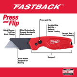 Milwaukee 12-Piece Screwdriver Set with FASTBACK Folding Utility Knife (Blade Storage) & Compact FASTBACK Utility Knife