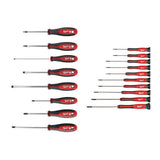 Milwaukee Screwdriver Set with Precision Screwdriver Set, Magnetic Tips (16-Piece)