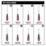 Milwaukee Screwdriver Set with Precision Screwdriver Set, Magnetic Tips (16-Piece)