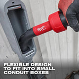 Milwaukee AIR-TIP 1-1/4 in. to 2-1/2 in. Conduit Line Puller Attachment for Wet/Dry Shop Vacuums (3-Piece)
