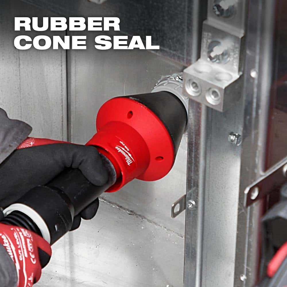 Milwaukee AIR-TIP 1-1/4 in. to 2-1/2 in. Conduit Line Puller Attachment for Wet/Dry Shop Vacuums (3-Piece)