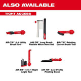 Milwaukee AIR-TIP 1-1/4 in. to 2-1/2 in. 4-in-1 Right Angle Tool & Brush Wet/Dry Shop Vacuum Attachment with Bag (5-Piece)