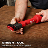 Milwaukee AIR-TIP 1-1/4 in. to 2-1/2 in. 2-in-1 Utility Brush Attachment for Wet/Dry Shop Vacuums (1-Piece)