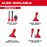 Milwaukee AIR-TIP 1-1/4 in. to 2-1/2 in. Magnetic Utility Nozzle Wet/Dry Shop Vacuum Attachment (1-Piece)