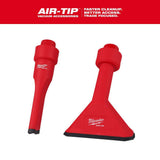 Milwaukee AIR-TIP 1-1/4 in. to 2-1/2 in. Non-Marring Crevice Tool & Utility Nozzle Kit for Wet/Dry Shop Vacuums (2-Piece)