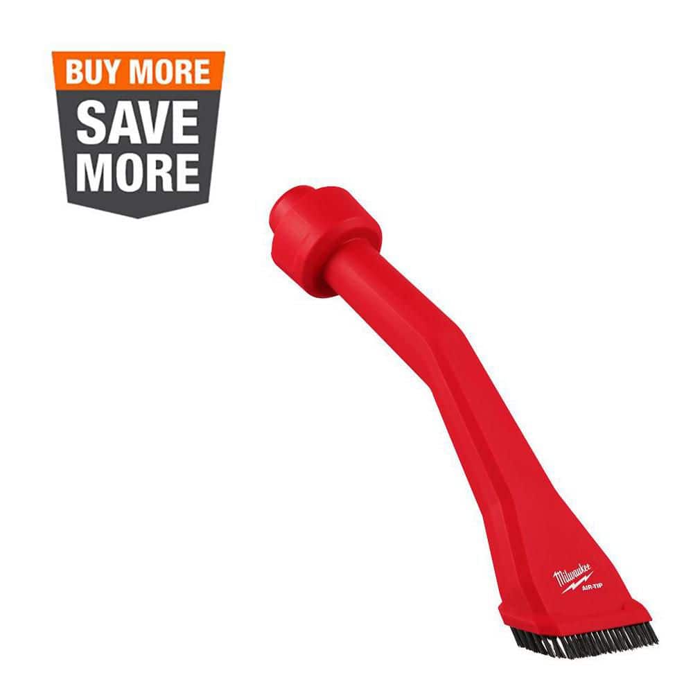 Milwaukee AIR-TIP Claw Utility Nozzle with Brushes — Wet/Dry Vacuum Attachment (Fits 1-1/4 in., 1-7/8 in., 2-1/2 in. Hoses)