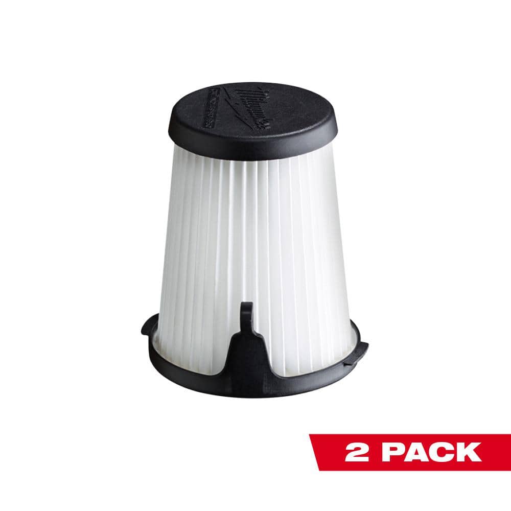 Milwaukee 3 in. Replacement Filters for M12 0850-20 Compact Vacuum (2-Pack)