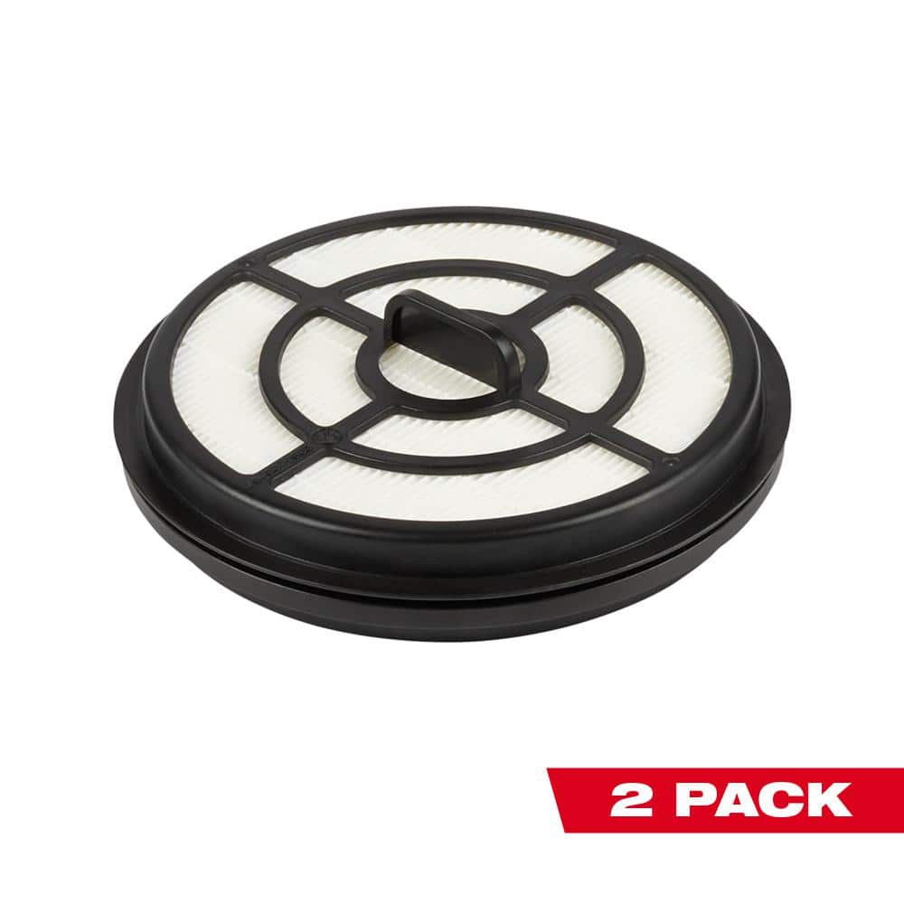 Milwaukee HEPA Filter for M18 FUEL 3‑in‑1 Backpack Vacuum, 2-Pack (Model 49-90-1963)