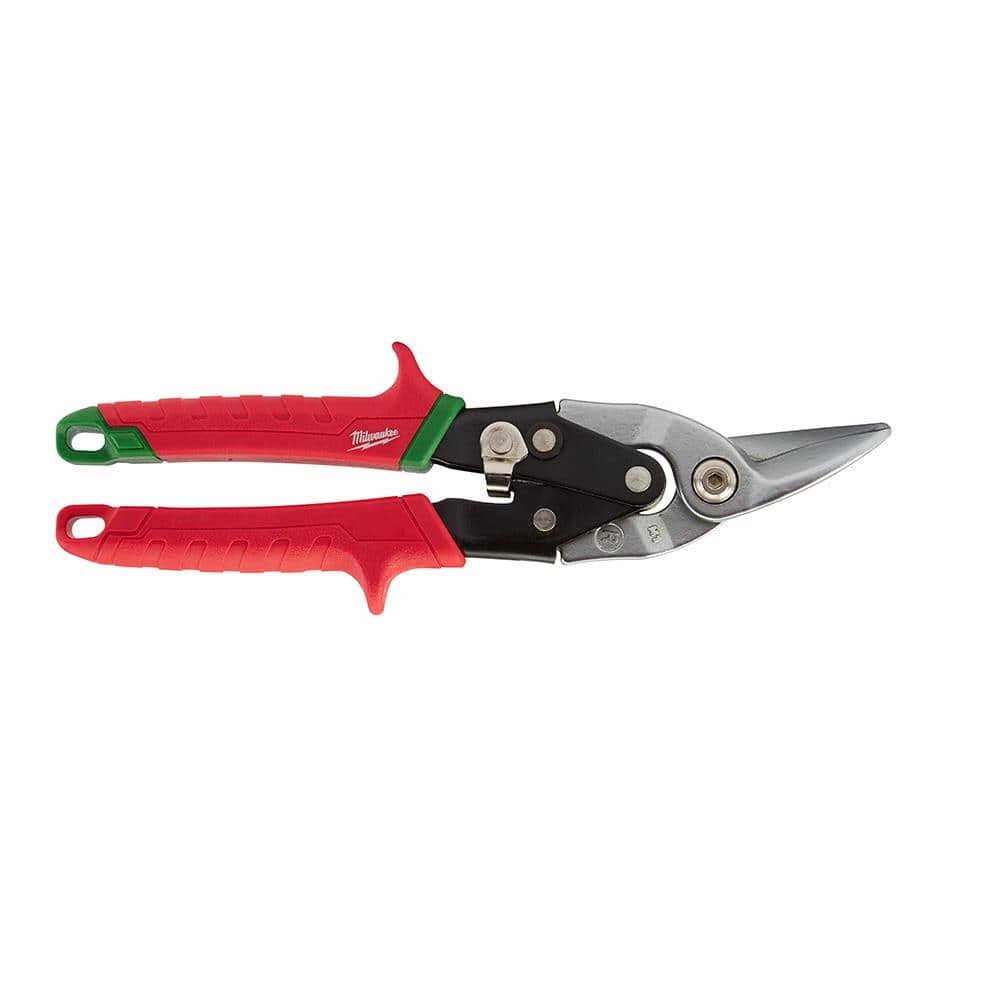 Milwaukee 10 in. Right-Cut Aviation Snips, Forged Steel Blades