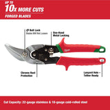 Milwaukee Left and Right Offset Aviation Snips, Forged Blades (2-Pack)