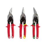 Milwaukee Left, Right, and Straight Aviation Snips Set (3‑Pack)
