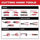 Milwaukee 11.5 in. Long Straight-Cut Aviation Snips (Model 48-22-4537)