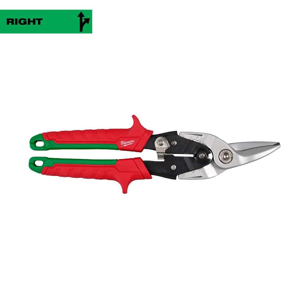 Milwaukee 10 in. Right-Cut Aviation Snips - Durable and Precise Cutting Tool