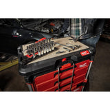 Milwaukee 3/8 in. Drive SAE & Metric Deep Well 6‑Point Socket Set, FOUR FLAT Sides, Chrome Finish (20-Piece)