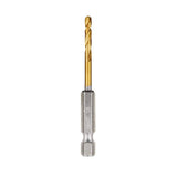 Milwaukee SHOCKWAVE 1/8 in. RED HELIX Titanium Twist Drill Bit (2-Pack)