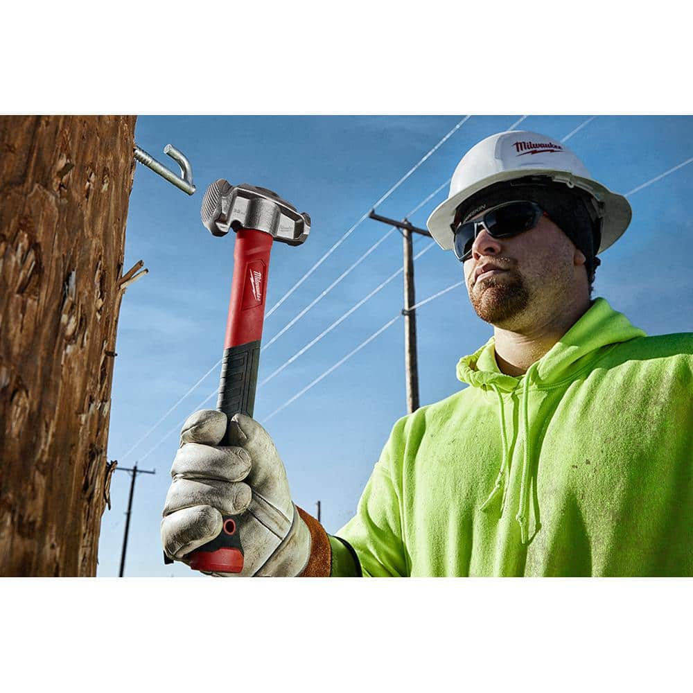 Milwaukee 36 oz. 4-in-1 Lineman's Hammer with Lineman's 4-in-1 Insulated Ratcheting Box Wrench