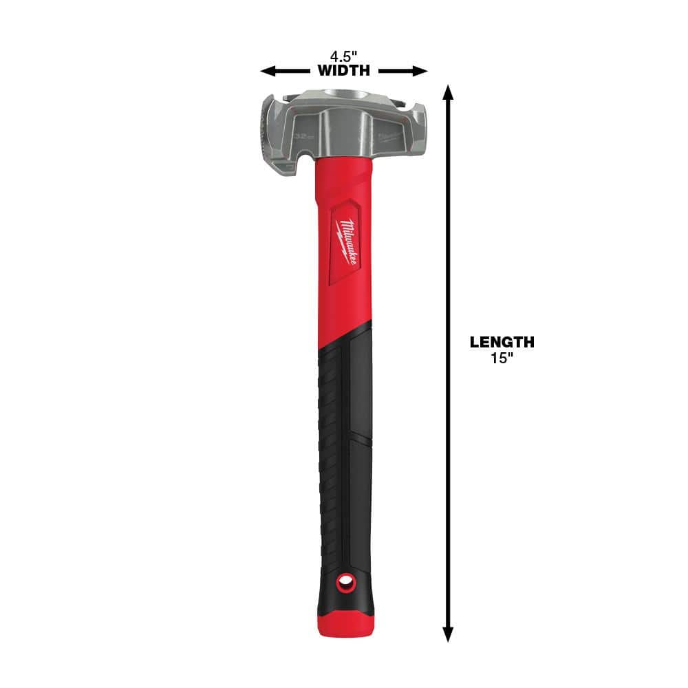 Milwaukee 36 oz. 4-in-1 Lineman's Hammer with Lineman's 4-in-1 Insulated Ratcheting Box Wrench