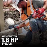 Milwaukee M18 FUEL 18V Lithium-Ion Brushless Cordless 4 ft. Concrete Pencil Vibrator Kit with 6.0 Ah Battery & M18 FUEL Grinder