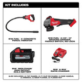 Milwaukee M18 FUEL 18V Lithium-Ion Brushless Cordless 4 ft. Concrete Pencil Vibrator Kit with 6.0 Ah Battery & M18 FUEL Grinder