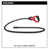 Milwaukee M18 FUEL 18V Brushless Cordless 8 ft. Concrete Pencil Vibrator Kit with (2) 6.0Ah Batteries
