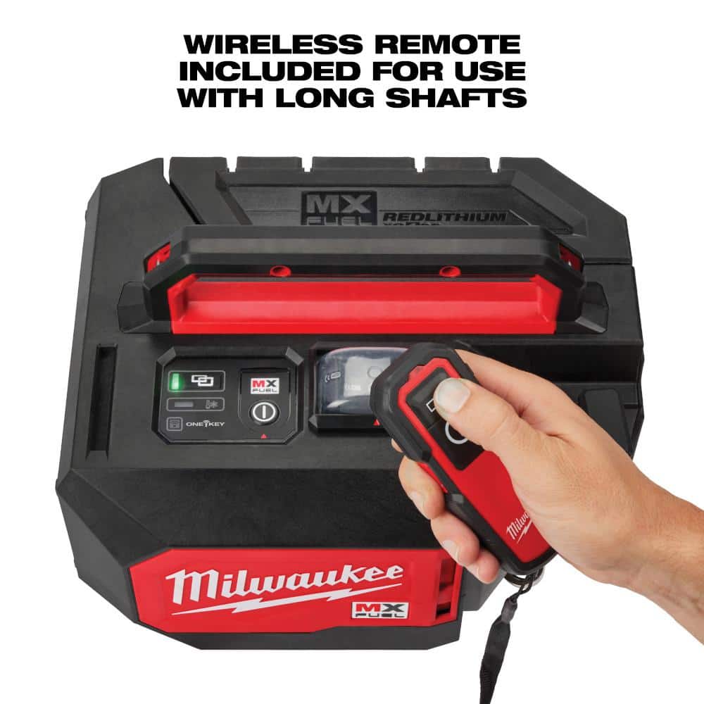 Milwaukee MX FUEL Lithium-Ion Cordless Briefcase Concrete Vibrator Kit W/M18 FUEL 1 in. SDS-Plus Rotary Hammer/Dust Extractor Kit