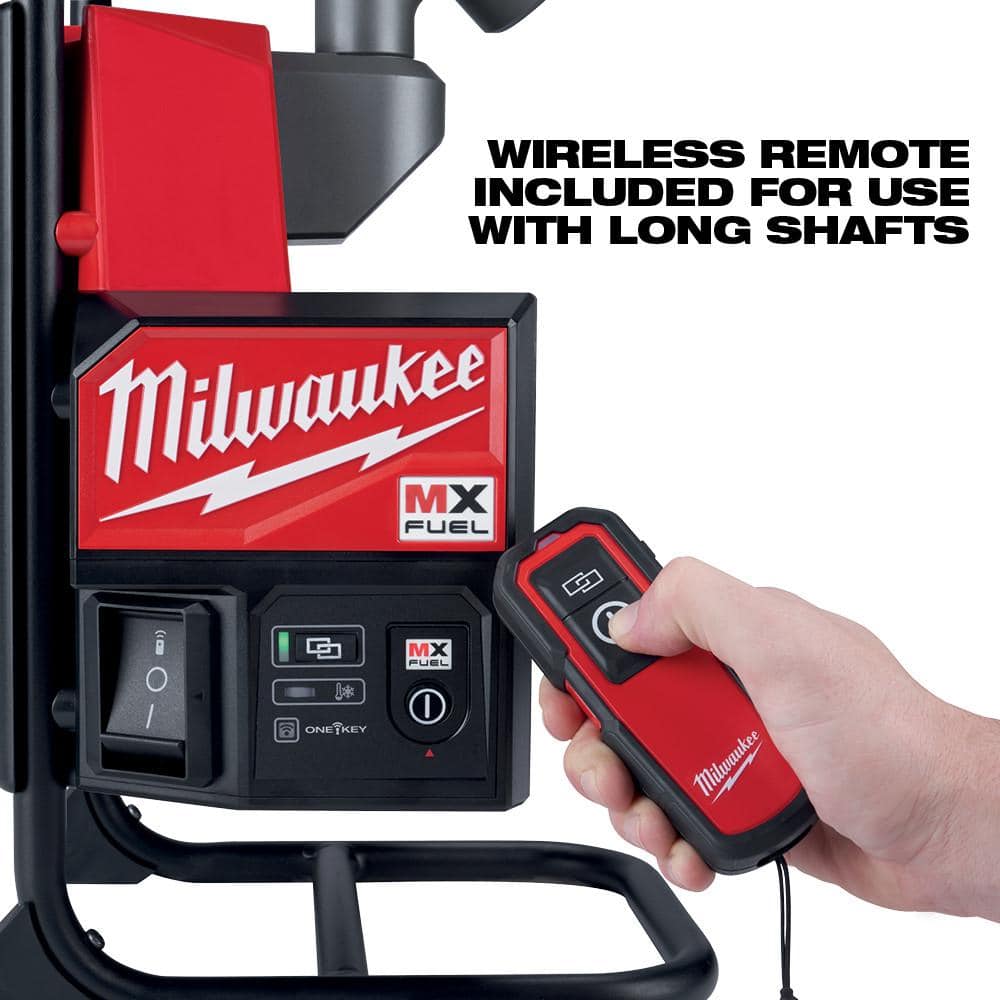 Milwaukee MX FUEL Lithium-Ion Cordless Concrete Vibrator Kit with M18 FUEL 1-1/8 in. SDS -Plus Rotary Hammer/Dust Extractor Kit