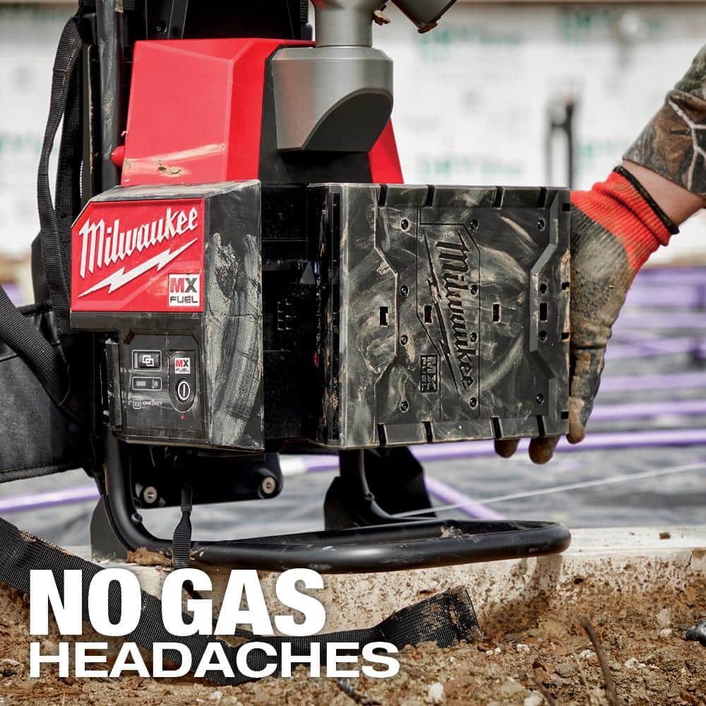 Milwaukee MX FUEL Lithium-Ion Cordless Concrete Vibrator Kit with M18 FUEL 1-1/8 in. SDS -Plus Rotary Hammer/Dust Extractor Kit