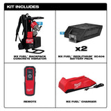Milwaukee MX FUEL Lithium‑Ion Cordless Concrete Vibrator Kit with (2) Batteries and Charger, Model MXF371-2XC