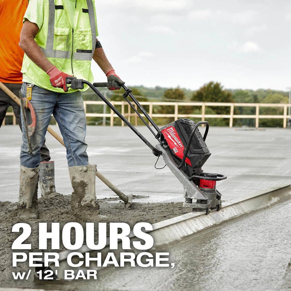 Milwaukee MX FUEL Lithium-Ion Cordless Vibratory Screed Kit with (2) MX FUEL REDLITHIUM CP203 Batteries & Charger, MXF381-2CP