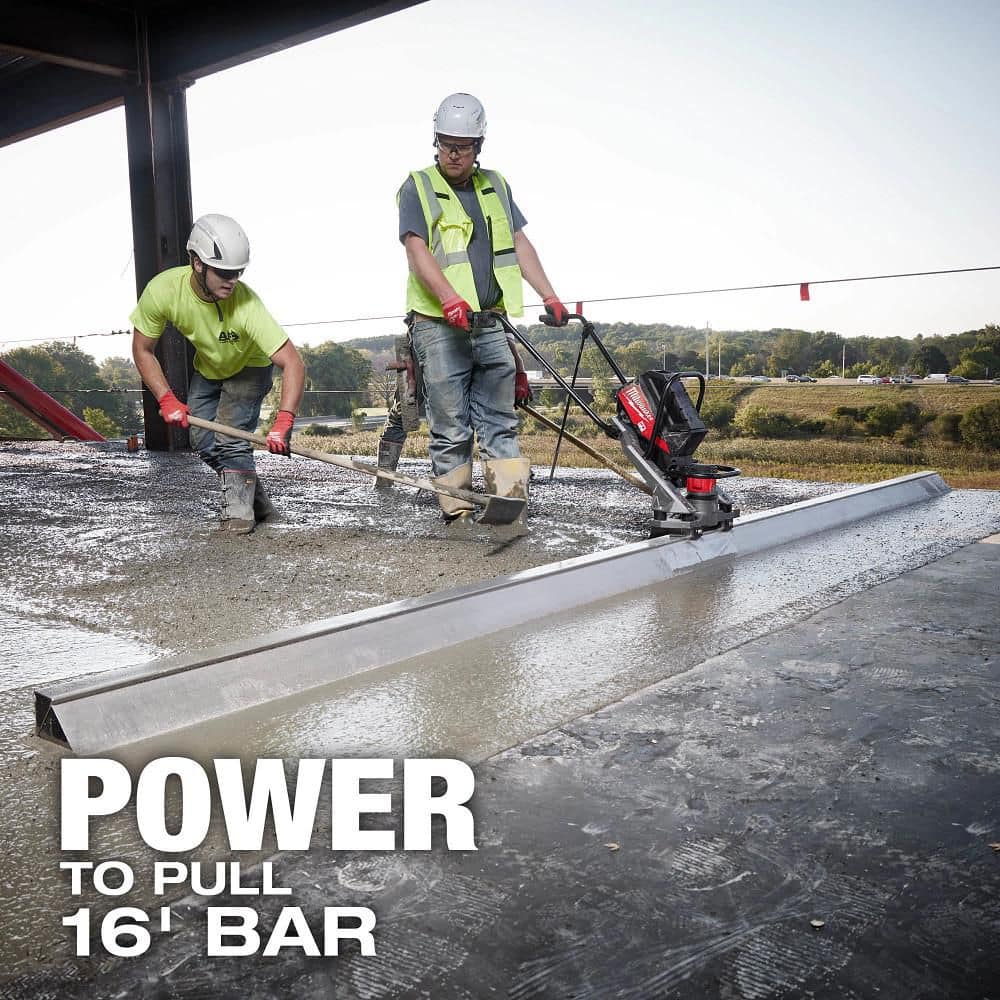Milwaukee MX FUEL Lithium-Ion Cordless Vibratory Screed Kit with (2) MX FUEL REDLITHIUM CP203 Batteries & Charger, MXF381-2CP